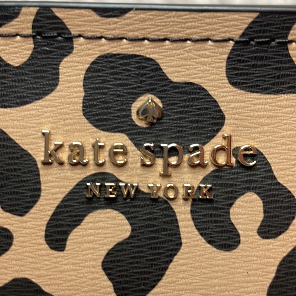 New Kate Spade New York Darcy Leopard Cheetah Large Satchel Shoulder Bag Purse - Picture 7 of 17